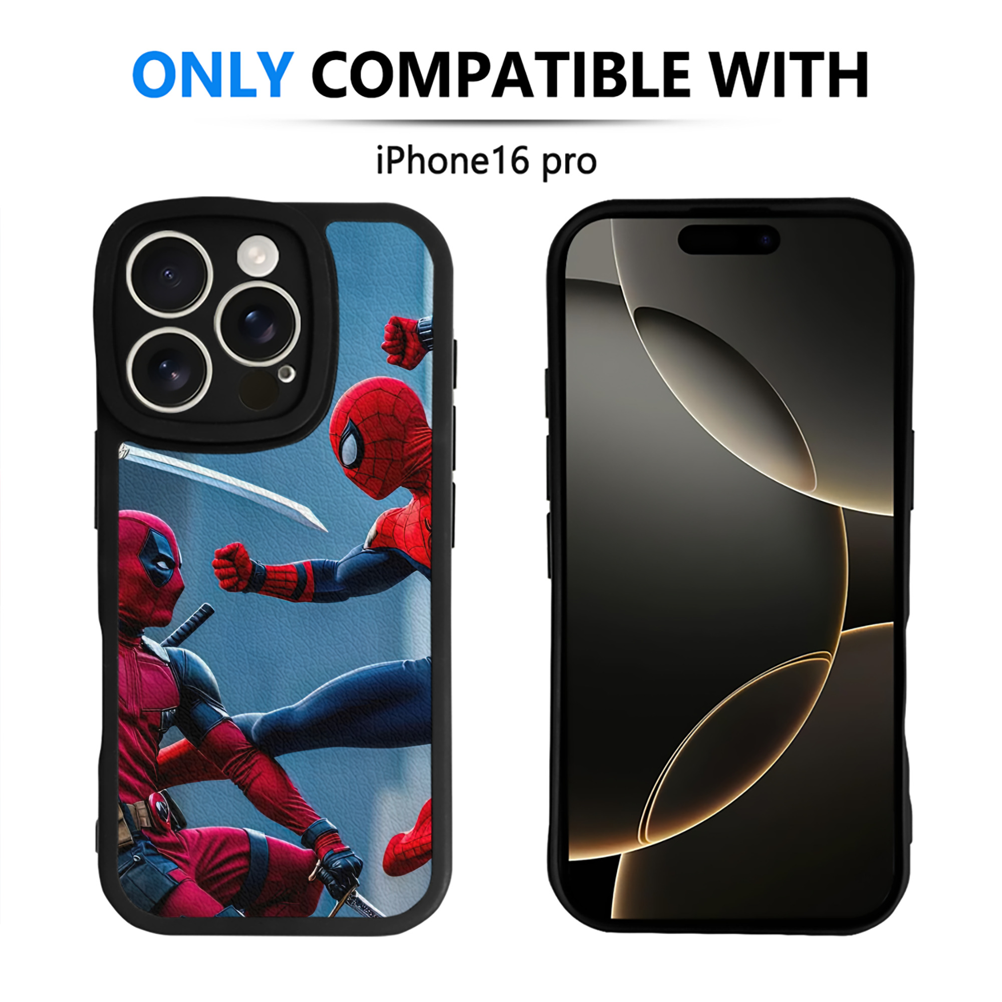 Spider Man スパイダーマン 【iPhone 16シリーズ対応】シリコンスマホケース（レザー調） 材質：シリコン